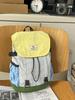 Mochila Ligera de Gran Capacidad con Bloques de Color Transfronteriza 2025 Nueva Versátil para Viajes de Negocios y Uso Diario Bolsa para Estudiante Comercio Exterior