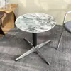 Mesa de Centro Ajustable de Lujo Ligero, Mesa Redonda Pequeña, Mesa Lateral para Sofá, Mesa de Centro para Negociación y Ocio
