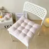 Nuevo Cojín para Asiento de Color Macarrón con Puntos Crema para Oficina, Hogar, Sofá, Asiento Largo, Color Sólido