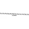 Cadena de Perlas Ovaladas, Cadena Diagonal, Cadena de Acero Inoxidable, Cadena para DIY, Materiales para Collares y Pulseras, Accesorios, Accesorios de Cadena de Acero de Titanio