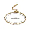 Pulsera Transfronteriza Nuevo Estilo Francés Retro de Eslabones Geométricos Exquisita en Color Dorado y Acero, Joyería de Acero Inoxidable Moderna y Versátil