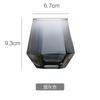 Taza Hexagonal Liuling Vidrio Resistente al Calor Taza Creativa de Celebridad de Internet Taza para Agua Casera Bebida de Jugo de Leche Diamante Alto Valor de Color