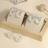 Pendientes de Plata de Ley S925 con Aguja, Dulces, Brillantes, Diamante, Perla, Lazo, Diseño de Moda de Nicho, Elegantes, Lindos, Versátiles