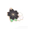 Serie Negra Accesorios de Aleación con Goteo de Aceite Combinación Colgante DIY Cadena Hecha a Mano Collar Pendientes Llavero Colgante de Joyería