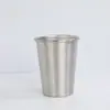 Taza de Paso de Acero Inoxidable 304 Nueva Transfronteriza Estilo Ins de Una Sola Capa Taza de Agua para Jugo de Camping Taza con Borde Enrollado de Una Sola Capa