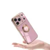 Capa de Celular Preta e Maçã Verde 17Air Roxo Rosa com Anel Magnético Galvanizado Adequada para iPhone 18 Pro Max