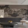 Nuevo Revestimiento de Pared con Patrón de Línea de Lujo Paisajístico Estilo Chino, Papel Tapiz Minimalista para Pared de Fondo de TV, Tela Decorativa para Pared de Sala de Estar de Villa
