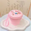Taza de Agua Plegable Macaron de Grado Alimenticio Portátil para Acampar al Aire Libre Taza de Té Viaje Viaje de Negocios Taza de Enjuague Bucal de Bolsillo