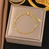 Pulseira de Aço Titânio Dongguan Transfronteiriça, Não Desbota, Estilo Novo, Acessórios Japoneses e Coreanos, Pulseira Feminina, Ouro 18K, Fashion, Luxo Leve, Sensação de Alto Padrão