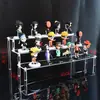 Soporte de Exhibición Acrílico, Soporte Escalera para Figuras, Adorno de Escritorio para Muñecas Pop Mart, Soporte Transparente para Exhibición de Postres y Joyería