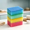 Esponja Colorida Absorvente de Alta Densidade Dupla Face Limpeza Pratos Cozinha Escova Panela Esfoliante Espesso Bloco Esponja Limpeza Atacado
