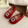 Zapatos de piel para niña 2026 primavera y otoño nuevos zapatos de ballet tipo princesa para niños mayores, zapatos sencillos de suela blanda negros