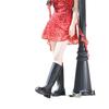 Botas de Lluvia Nuevas para Mujer de Caña Larga Antideslizantes Resistentes al Desgaste Color Sólido Impermeables de Caña Alta para Pesca al Aire Libre y Lavado de Autos