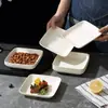Modelo nuevo 2026, ligero y lujoso, plato de hueso de alta gama, plástico de grado alimenticio, plato pequeño para servir, plato de postre y vajilla para recolectar restos de comida