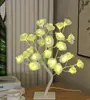 Lámpara de rama de rosa LED transfronteriza USB flor artificial decoración de dormitorio regalo de Navidad San Valentín lámpara de mesa pequeña decorativa