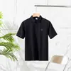 Item de luxo! Suave e agradável à pele! Camisa polo masculina de verão, cor sólida, versátil, casual, moda, gola dobrável, manga curta