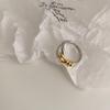 Anillo Metálico de Nudo de Contraste de Color Oro y Plata Retro Francés para Mujer Estilo Coreano Simple Elegante Combinable Anillo Personalizado Estilo Frío