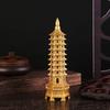 Latón 18cm Pagoda Wenchang Estudio Decoración del Hogar Adoración de Buda 9 capas 13 chapado 9 capas adornos de torre venta al por mayor