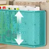Prateleira para porta de armário de cozinha, caixa organizadora para dentro da porta do armário, porta-filme plástico de parede, cesto de pendurar lateral para geladeira - um gadget útil