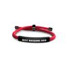 Pulsera Europea y Americana Multicolor de Cuerda Trenzada Transfronteriza Buen Esposo Conmemorativa Día de San Valentín Regalo de Navidad Pulsera de Acero Inoxidable Grabada