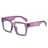 Gafas de Sol Transfronterizas 2025 de Montura Cuadrada Nueva, Moda Europea y Americana, Estilo Simple, Montura Grande Integrada, Gafas de Sol de Moda para Hombres y Mujeres
