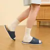 Pantuflas de Lino para Hombre, Adecuadas para Todas las Estaciones, Absorbentes de Sudor para Interiores, Antideslizantes, Antibacterianas, Pantuflas de Algodón y Lino de Alta Calidad para Mujer, Primavera y Otoño