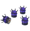 Tampas de Válvula para Pneus de Motocicleta, Tampas de Válvula para Pneus de Carro, Tampas de Válvula à Prova de Poeira, Tampas Criativas para Núcleo de Válvula com Coroa Cravejada de Diamantes