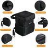 Cubo de basura para coche con tapa, Asiento trasero, Cubo de basura impermeable para colgar, Bolsa de basura plegable, Cubo de basura para coche