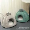 Nido para Mascotas Personalizado, Nido Cálido de Invierno para Gatos, Yurta Engrosada, Perrera Pequeña, Fábrica de Casas Cerradas para Gatos