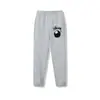 Pantalones joggers Stussy negros con estampado de dados de ocho letras, estilo nuevo transfronterizo, corte holgado, pantalones deportivos, pantalones largos, unisex