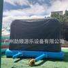 Divertido Blanco Inflable para Lanzamiento de Hacha Portería Fútbol Entretenimiento Copa del Mundo Actividad Divertida al Aire Libre Accesorios Inflables