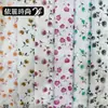 Tela floral fresca y delicada, tela estampada, tela de estilo pastoral, material para vestido de falda floral pequeño, al por mayor en stock