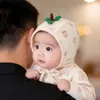 Gorro de bebé para otoño e invierno, gorro lindo con protección para la fontanela, adecuado tanto para niños como para niñas, gorro infantil cálido y a prueba de viento