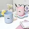 Taza para lavar con patrón de dibujos animados, accesorios para baño del hogar, vaso para enjuague bucal para dormitorio de estudiantes, vaso para cepillos de dientes de pareja, artículos para el hogar