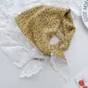 Liquidación Nuevo Estilo Dulce y Femenino Pañuelo para la Cabeza Encaje Francés Bufanda Triangular Decoración para Fotos de Vacaciones de Verano