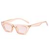 Gafas de Moda Estilo Europeo y Americano Gafas de Sol Ojo de Gato para Mujer, Gafas Versátiles Únicas de Montura Pequeña Color Jalea