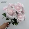 Buquê de Rosas Artificiais com 9 Pétalas, Decoração de Casamento, Flores Artificiais para Arranjo de Sala de Estar, Material para Arranjo de Flores, Várias Cores Disponíveis