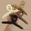 Pinza para el pelo transfronteriza simple y elegante para mujer, adecuada para recogidos en la parte posterior de la cabeza, pinza de garra cuadrada grande, pinza de tiburón, accesorio para el cabello al por mayor