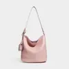 Bolsa de balde tecida retrô de alta qualidade, casual, grande capacidade, versátil, de ombro único, transversal, bolsa de balde simples e estilosa