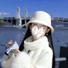 Sombrero de Pescador de Lana Estilo Hepburn para Mujer, Otoño e Invierno Francés Socialité Retro Pequeño Aroma Elegante Sombrero de Cubo Elegante Fedora