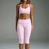 Conjunto deportivo de secado rápido para exteriores Chen Shijie con almohadillas en el pecho, conjunto de sujetador de yoga para usar por fuera, ropa de yoga que realza el busto