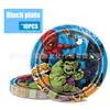 Spider-Man Transfronterizo Superhéroe Vengadores Hulk Iron Man Decoración de Vajilla para Fiesta de Cumpleaños Infantil