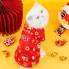 Roupas para Cachorro Inverno Quente Roupa Estampa Ano Novo Roupa de Quatro Patas para Teddy, Bichon, Corgi, Roupas para Gato de Estimação Atacado