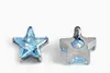 Aleación de Titanio Estrella de Cinco Puntas Zirconia Súper Brillante Stud de Labret Roscado Joyería para Tragus Cabeza Venta Directa de Fábrica