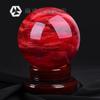 Natural derretido vermelho cristal bola ornamentos hongyun dangtou home sala de estar entrada escritório decoração presente de abertura