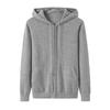 Cárdigan con capucha y cremallera para mujer de cachemira 100 pura para otoño e invierno, chaqueta casual de moda, estilo preppy, tejido de lana holgado