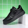 Nuevos Zapatos Deportivos para Niños 2026 Superficie de Cuero Impermeables Versátiles Transpirables para Niñas Zapatos de Patinaje para Niños Niños Medianos y Mayores Estudiantes Zapatos Blancos