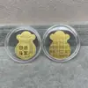 Concha de Agua Oro Puro 999 Tesoro de Riqueza Gato de la Fortuna Pegatina Dorada para Teléfono Móvil Tienda de Oro Promoción de Transmisión en Vivo Regalo para Atraer Clientes