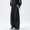 Pantalones de Pierna Ancha, Pantalones Deportivos Casuales de Pierna Recta con Caída, Pantalones de Chándal Unisex con Forro de Felpa, Pantalones Largos, Procesamiento Personalizado con Imágenes y Muestras Proporcionadas
