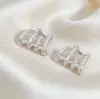 Pendientes de Garra Minimalistas de Moda para Mujer, Estilo Coreano, Simples y Elegantes, Pendientes Versátiles para Mujer, Pendientes de Estilo Festivo